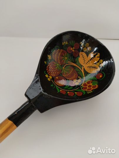 Деревянная ложка роспись хохломская (Новые)