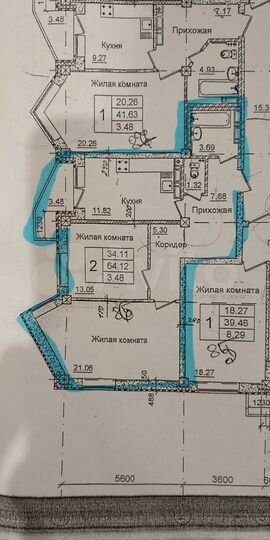 2-к. квартира, 67,4 м², 12/17 эт.