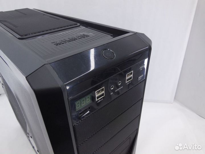 Zalman пк на Celeron с модульным бп 750W Chieftec