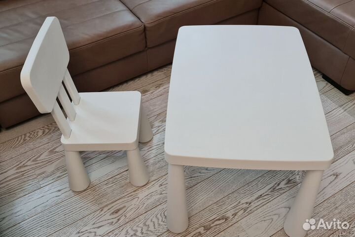 Стол и стул Икеа Маммут