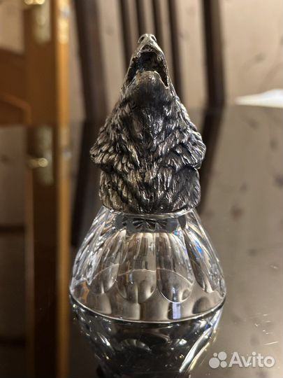 Чарка Волк воющий в серебре