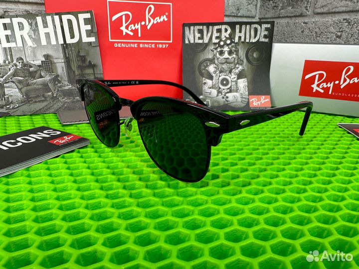 Очки ray ban clubmaster черные