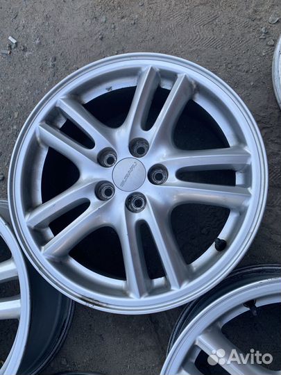 Литье Subaru R16 5*100 et55 цо 56,1 4шт из японии