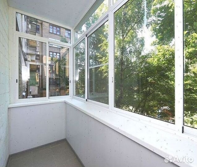 Остекление балконов пвх