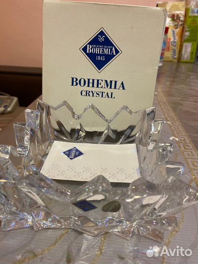 Хрустальная пепельница чехия