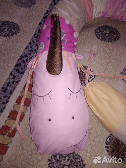 Мягкая змейка единорожка