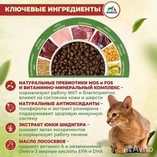 Корм Холистик Amico для котов и собак