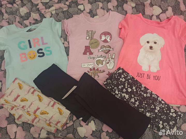 Пакет летних фирменных вещей на девочку 146