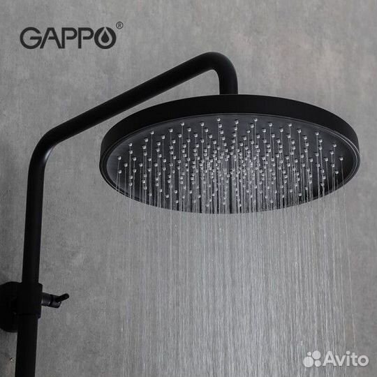 Душевая система с тропическим душем Gappo G2495-86