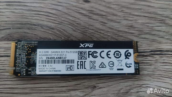 Ssd Adata gammix s11 pro 512 gb
