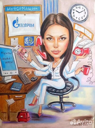 Шаржи и портреты, картины на заказ