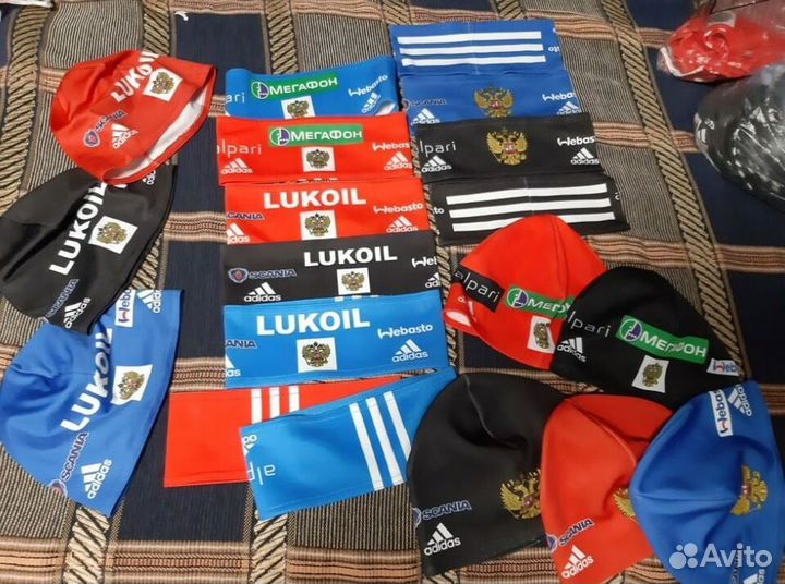 Полоски Шапочки odlo adidas Сб.России лыжные