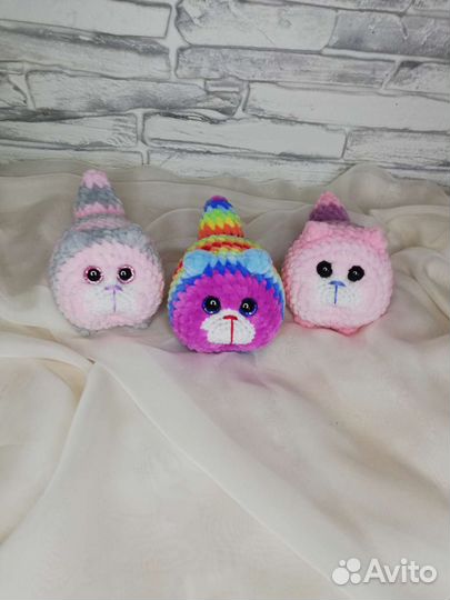 Вязаный кот крючком для детей.Игрушки ручной работ