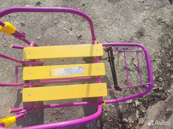 Санки детские зимние с колёсами Nika kids