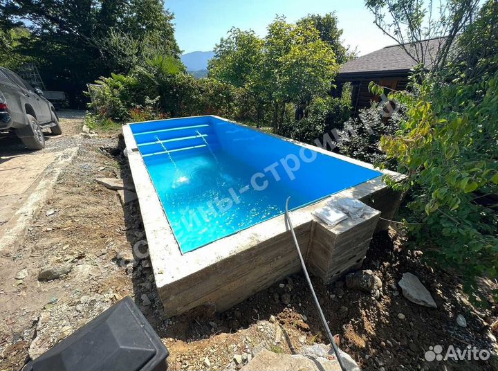 Бассейн 7х3х1,5 от производителя,ступени Гармония
