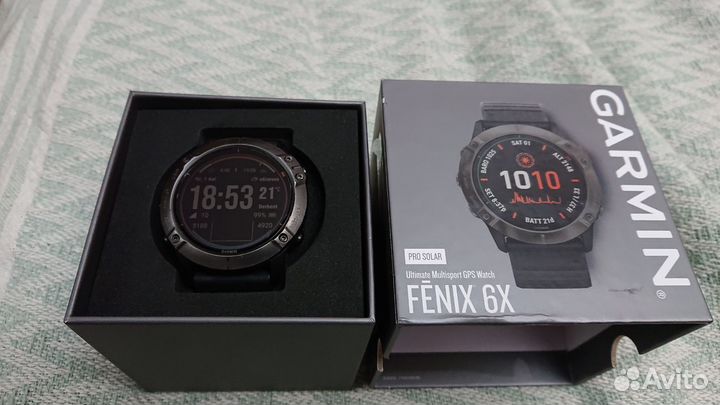 Часы Garmin Fenix 6x pro solar titanium