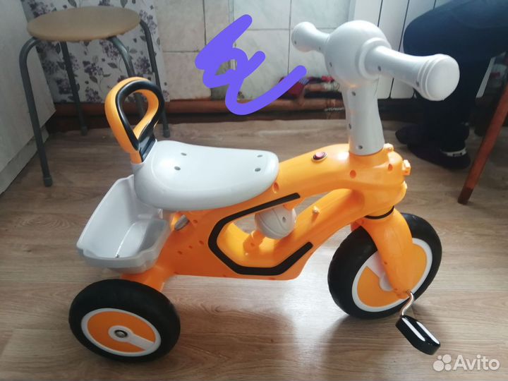 Детский трехколесный велосипед новый