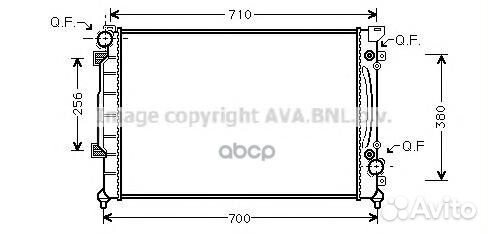 Радиатор audi A6 2.5TDI 97-05 AIA2157 Ava