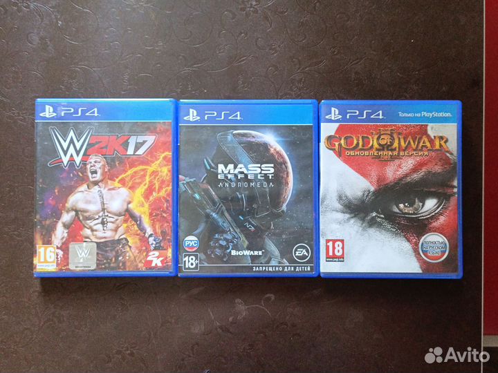 Игровые диски на ps4