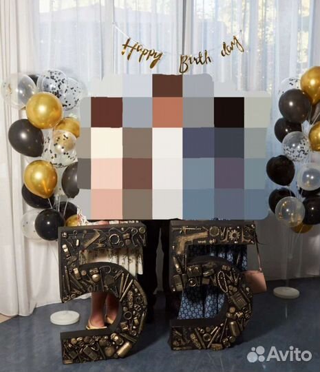 Объемная цифра 5