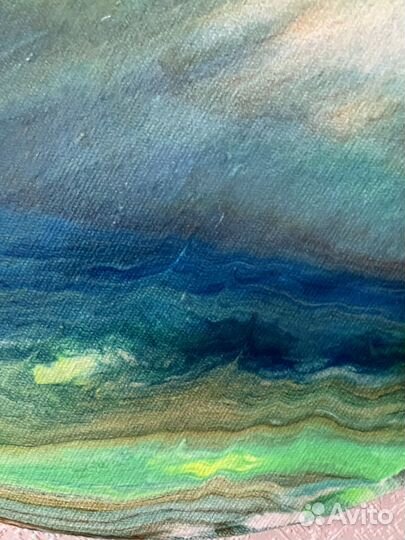 Картины ручной работы, флюид-арт