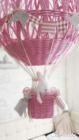 Плетеный воздушный шар интерьерный декор