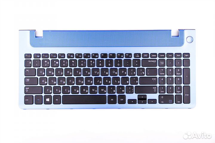 Клавиатура для ноутбука Samsung np350v5c с синей т