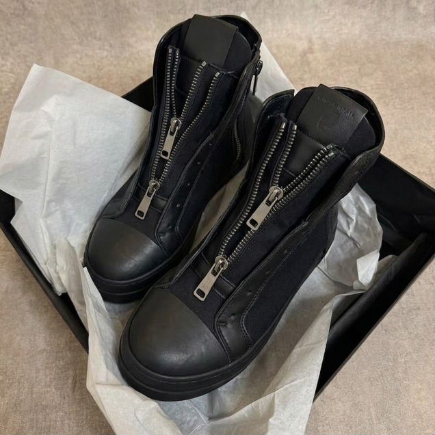 Кеды cinzia araia high double zip black