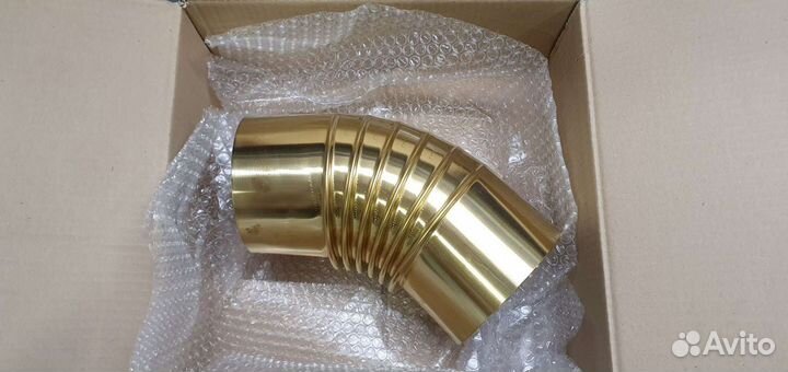 Комплект труб для подключения камина D12 латунь