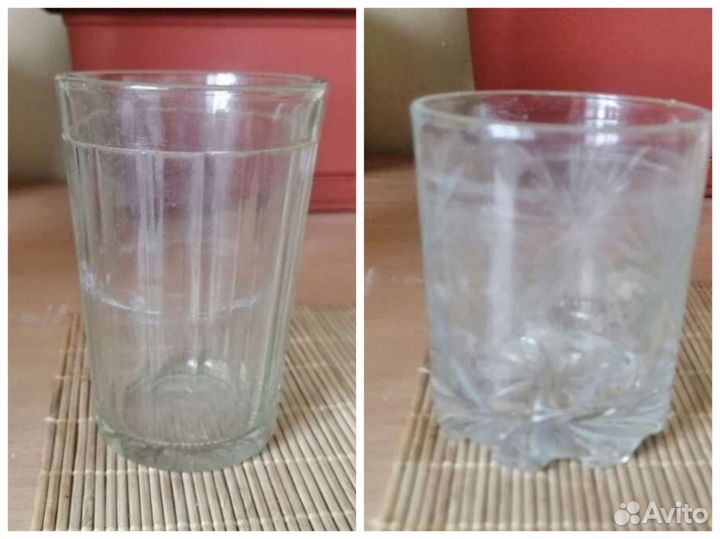 Посуда, стекло, СССР, стаканы, сковородка