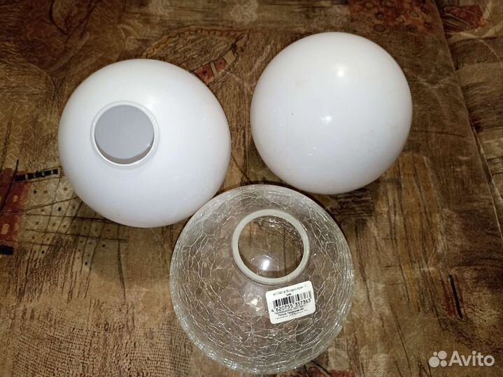 Плафоны для люстры стекло бу СССР