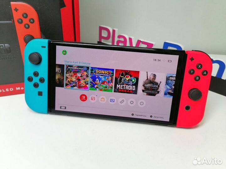 Прошита Новый Nintendo Switch Oled 256gb+999игр