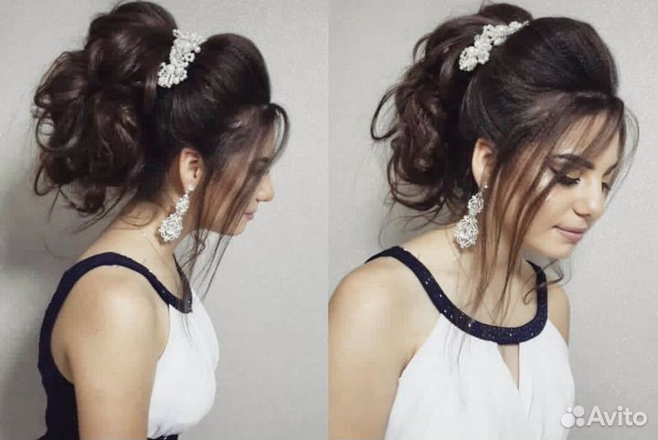 Макияж и прическа полный образ