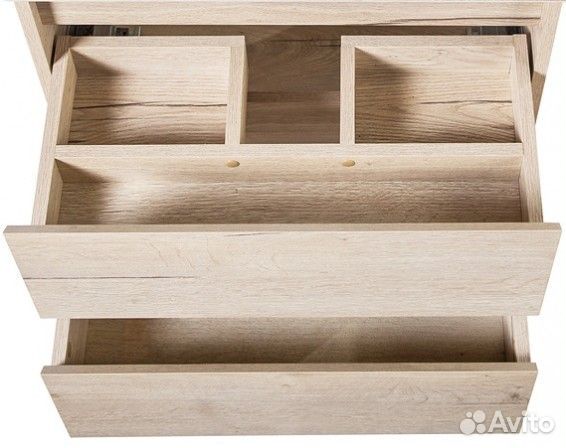 Мебель комплект 2 тумбы, 2 раковины, столешница 120 см, BelBagno Kraft-1400-2-S Rovere Galifax Bianc