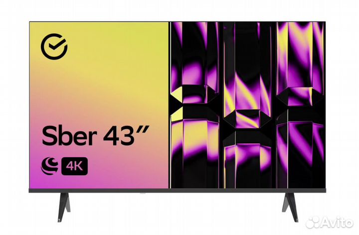 Новый телевизор SMART TV sber 55 дюймов 4K UHD