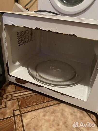 Свч микроволновая печь Scarlett рабочая