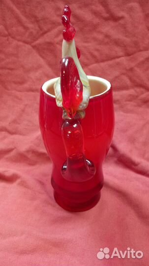 Кружка бокал СССР с петушком петух Красный Май