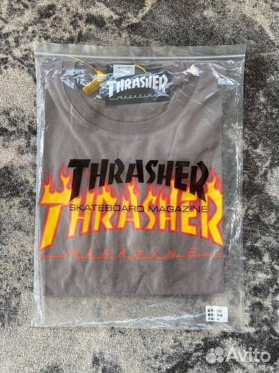 Футболка Thrasher Flame Logo “Brown”