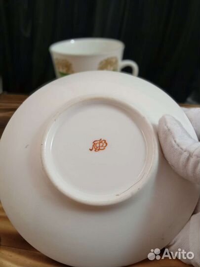 Чайная пара лфз костяной фарфор