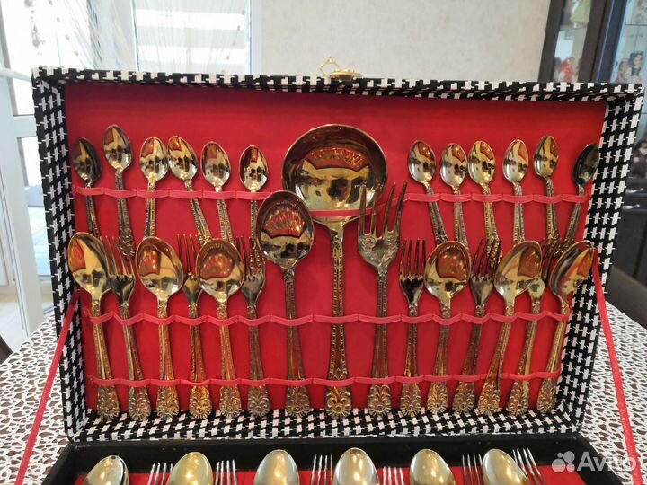 Набор столовых приборов cold plated cutlery