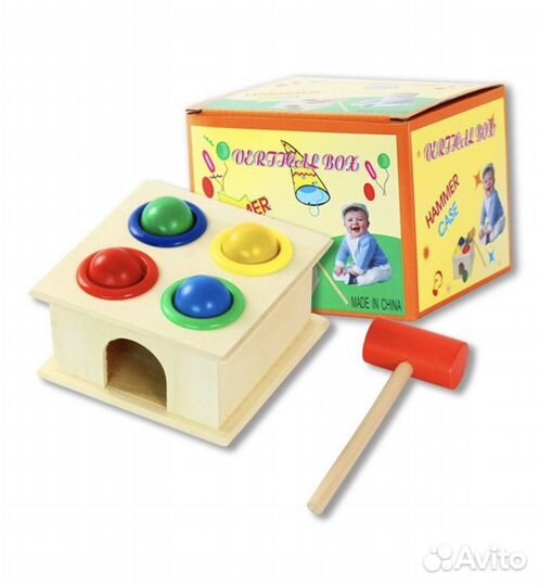 Развивающие игрушки.Деревянная стучалка