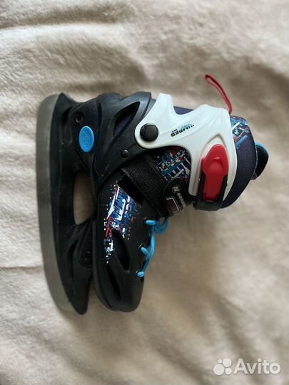 Коньки хоккейные детские раздвижные