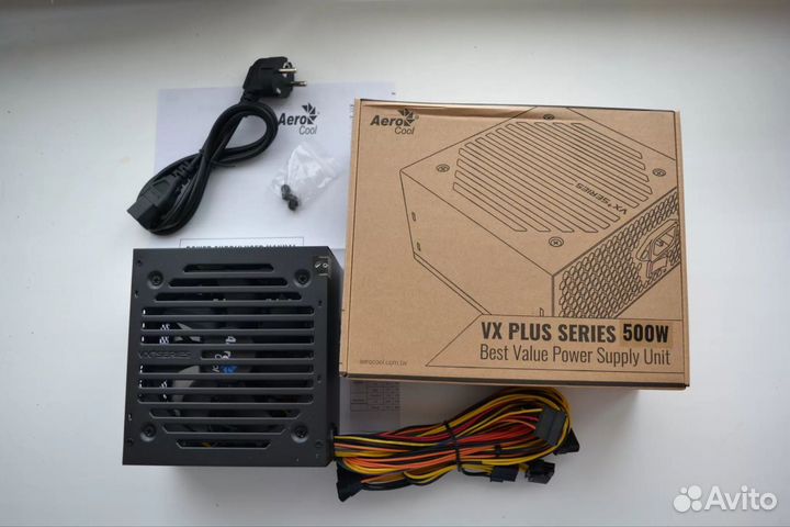 Блок питания aerocool vx plus 500w