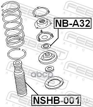 Пыльник амортизатора nshb-001 nshb-001 Febest