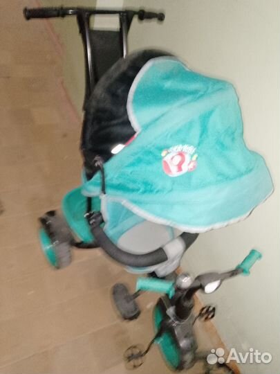 Детский велосипед с ручкой бу