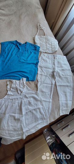 Женские вещи пакетом 46 48 Zara брюки,сарафан 100%