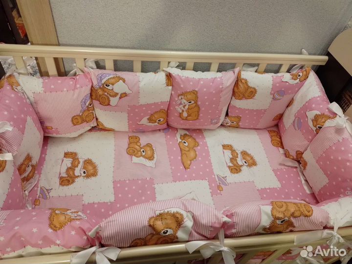 Бортики в детскую кроватку новые