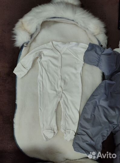 Зимний конверт -комбез на выписку