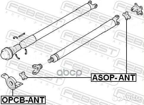 Подшипник подвесной кардана chevrolet captiva/O