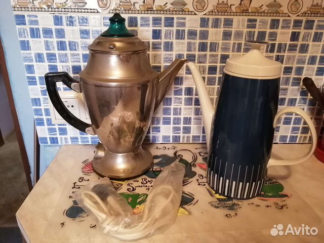 Кофейники, винтаж. Электрический и фарфоровый